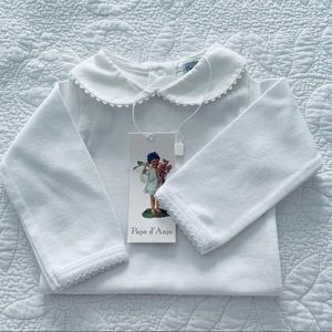 Papo d’Anjo Baby Onesie with pique edge NWT